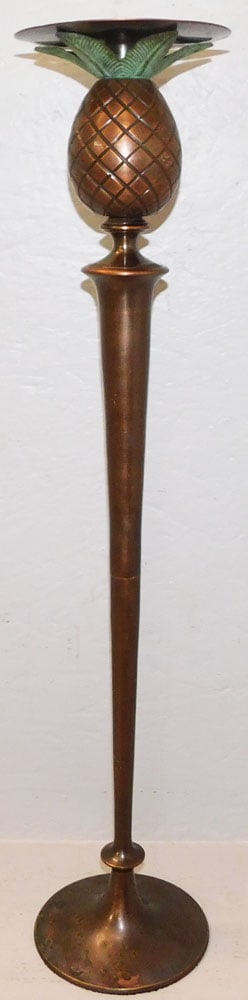Bronze Finish Tall Pineapple Form Candlestick (1 of 3)