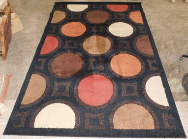 6' 8" X 9' 6" Modern Machine Made Rug