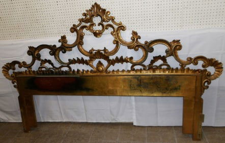 Gilded Cast Iron Headboard