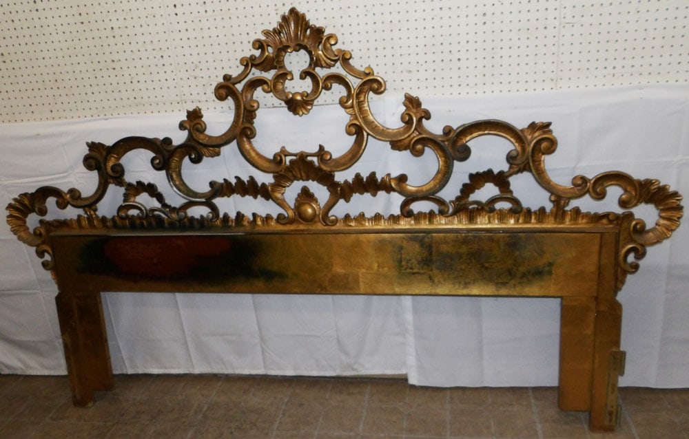 Gilded Cast Iron Headboard (1 of 4)