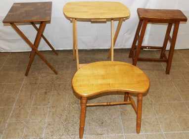Lot of TV Tables & Stools