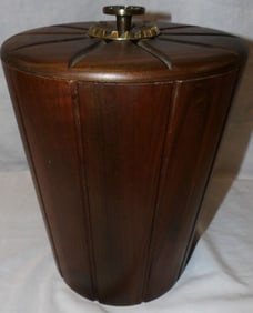 Mid Century Modern Walnut Ice Bucket
