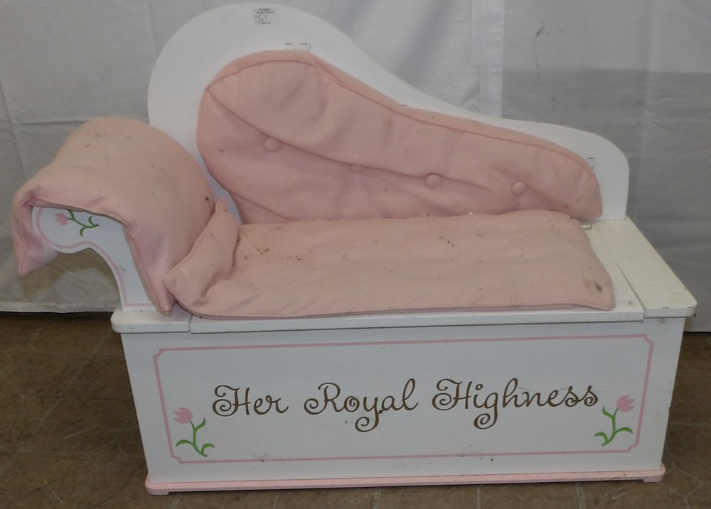 Painted Child's Bench (1 of 3)