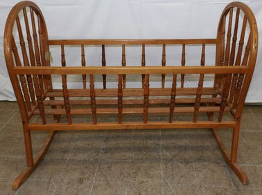 Antique Oak Cradle