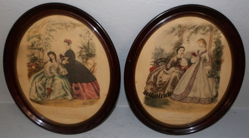 Pair of Framed Fashion Prints
