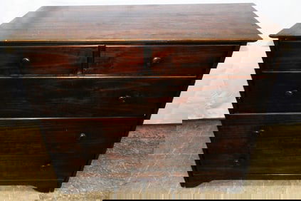 Pine Two Over Three Drawer Chest