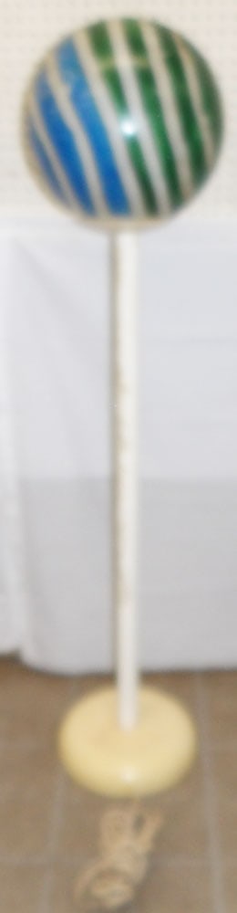 Modern Floor Lamp with Painted Resin Globe (1 of 4)