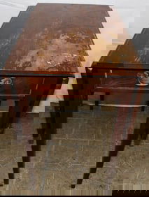 Cherry Drop Leaf Table with One Drawer