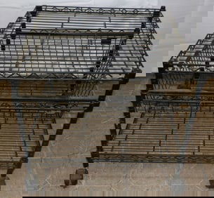 Painted Metal Rolling Stand