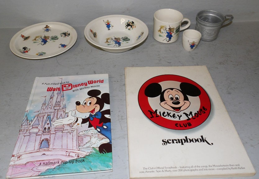 Lot of Children's Porcelain & Aluminum Items & Books (1 of 5)