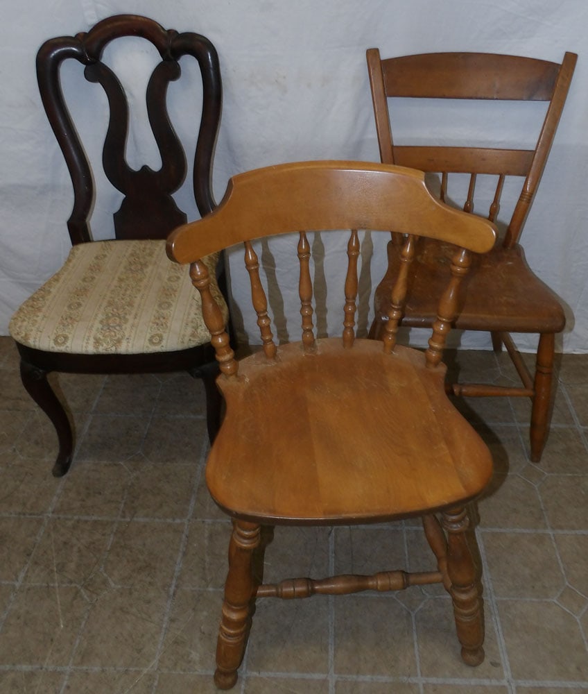 Three Antique Side Chairs (1 of 4)