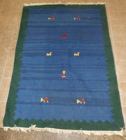 4' 7" x 6' 8" Hand Made Rug
