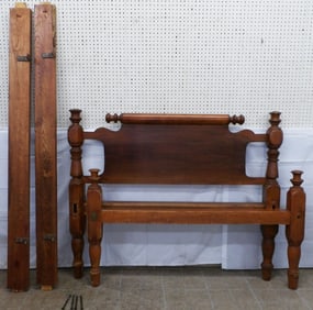 Antique Cherry Full Size Bed with Rails