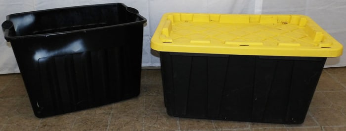 Two Plastic Totes
