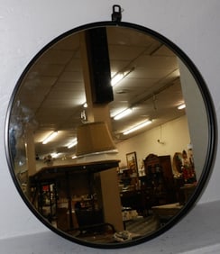 Metal Framed Round Mirror