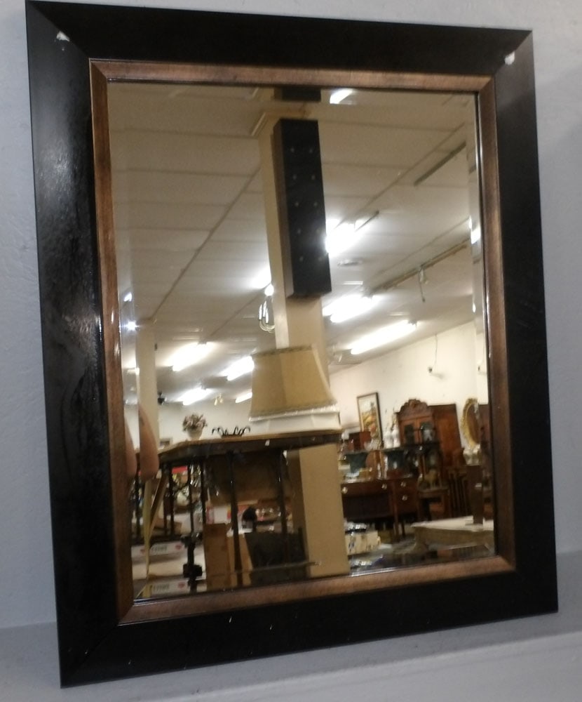 Painted Framed Bevel Mirror (1 of 3)