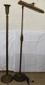 Two Metal Floor Lamps