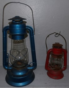 Two Antique Oil Lamps