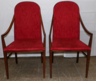 Pair of Antique Oak Arm Chairs
