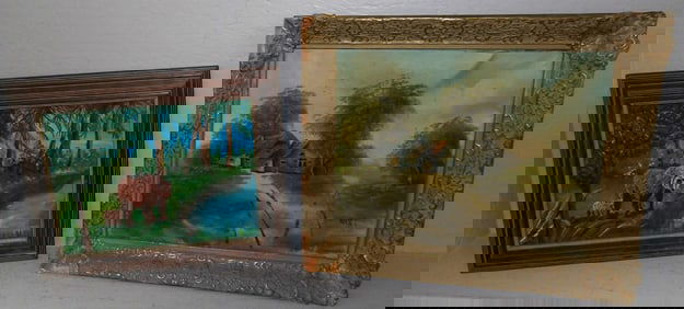 Framed Oil on Board & Framed Oil on Canvas, Both Artist Signed