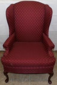 Upholstered Wing Back Chair