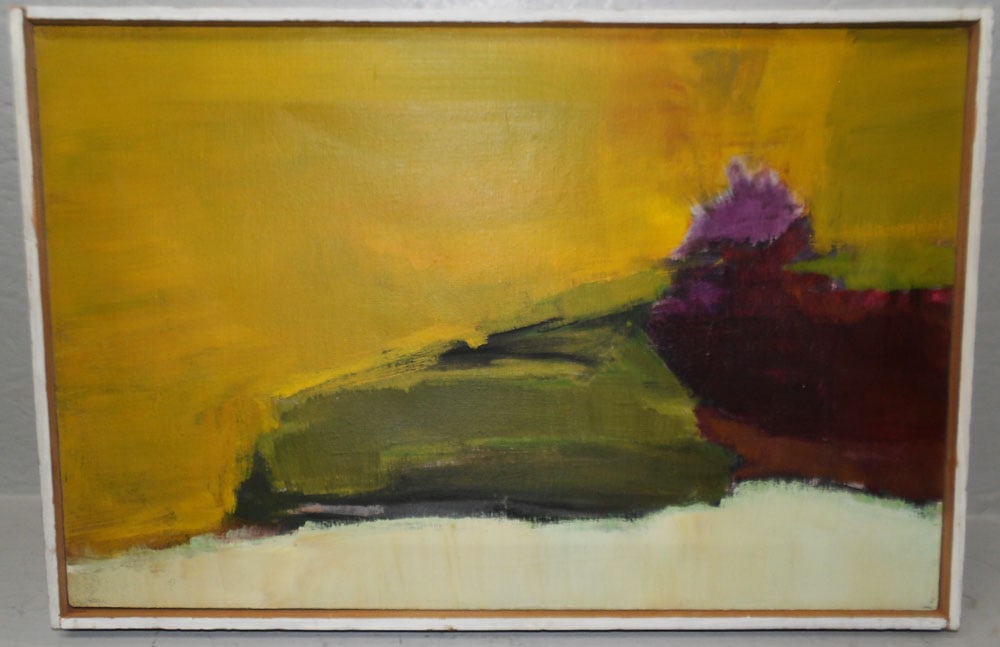 Framed Oil on Canvas: Framed Oil on Canvas . 13 1/4" x 20 1/2" "ALL DESCRIPTIONS AND ANY CONDITION STATEMENT GIVEN BY LANGSTON AUCTION GALLERY ARE STRICTLY OPINIONS AND LANGSTON'S SHALL HAVE NO RESPONSIBILITY FOR ERRORS OR