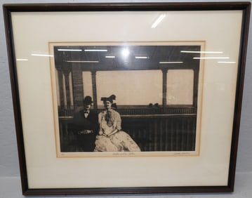 Framed Pencil Signed Numbered Block Print