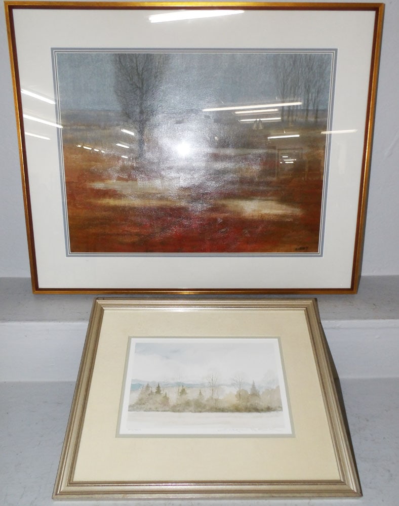 Two Framed Prints: Two Framed Prints . Up to 25 1/4" x 30 3/4" "ALL DESCRIPTIONS AND ANY CONDITION STATEMENT GIVEN BY LANGSTON AUCTION GALLERY ARE STRICTLY OPINIONS AND LANGSTON'S SHALL HAVE NO RESPONSIBILITY FOR ERRORS