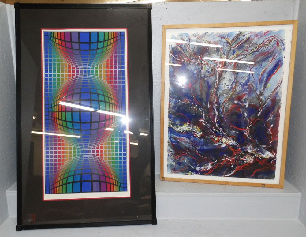 Framed Print & Framed Watercolor (1 of 4)