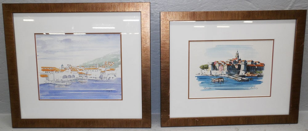 Two Framed Prints Pencil Signed: Two Framed Prints Pencil Signed. 13 1/4" x 16 1/4" "ALL DESCRIPTIONS AND ANY CONDITION STATEMENT GIVEN BY LANGSTON AUCTION GALLERY ARE STRICTLY OPINIONS AND LANGSTON'S SHALL HAVE NO RESPONSIBILITY FOR