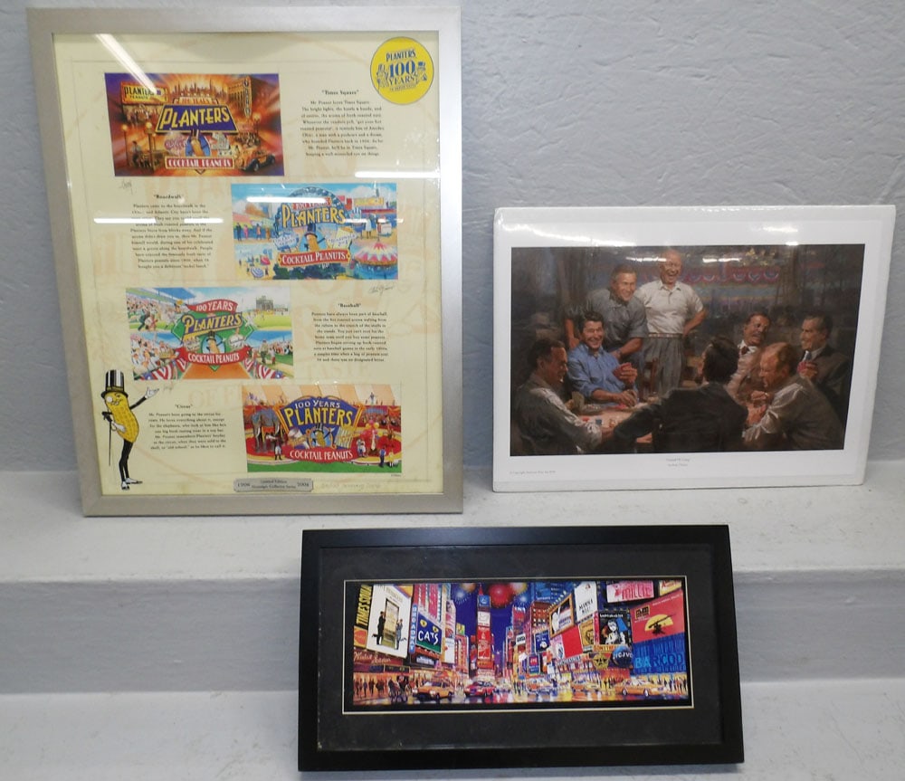 Framed Poster, Diorama, & Print: Framed Poster, Diorama, & Print. Up to 21 1/4" x 17 1/4" "ALL DESCRIPTIONS AND ANY CONDITION STATEMENT GIVEN BY LANGSTON AUCTION GALLERY ARE STRICTLY OPINIONS AND LANGSTON'S SHALL HAVE NO RESPONSIBILI