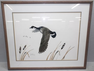 Framed Watercolor Artist Signed