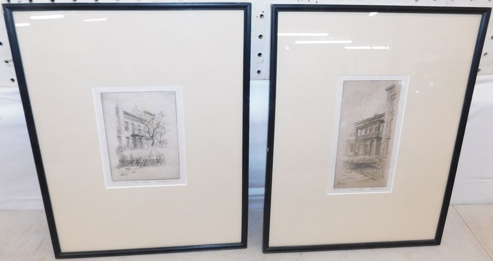 Pair of Framed Etchings Pencil Signed (1 of 7)