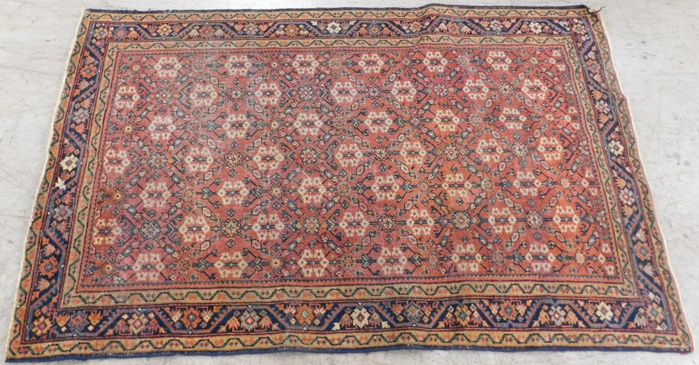4' 3" x 6' 6" 19th Century Hand Made Oriental Rug (1 of 4)