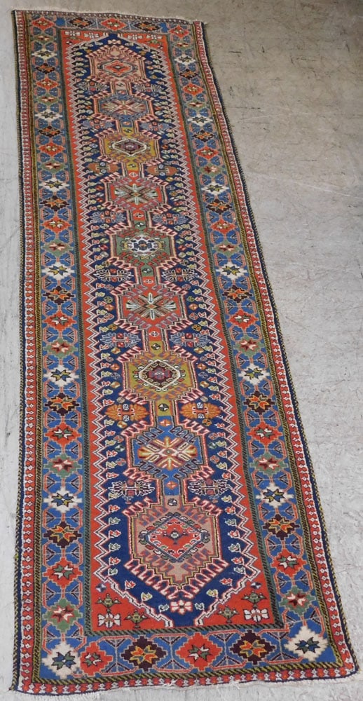 2' 10" x 9' 7" Antique Hand Made Oriental Runner (1 of 5)