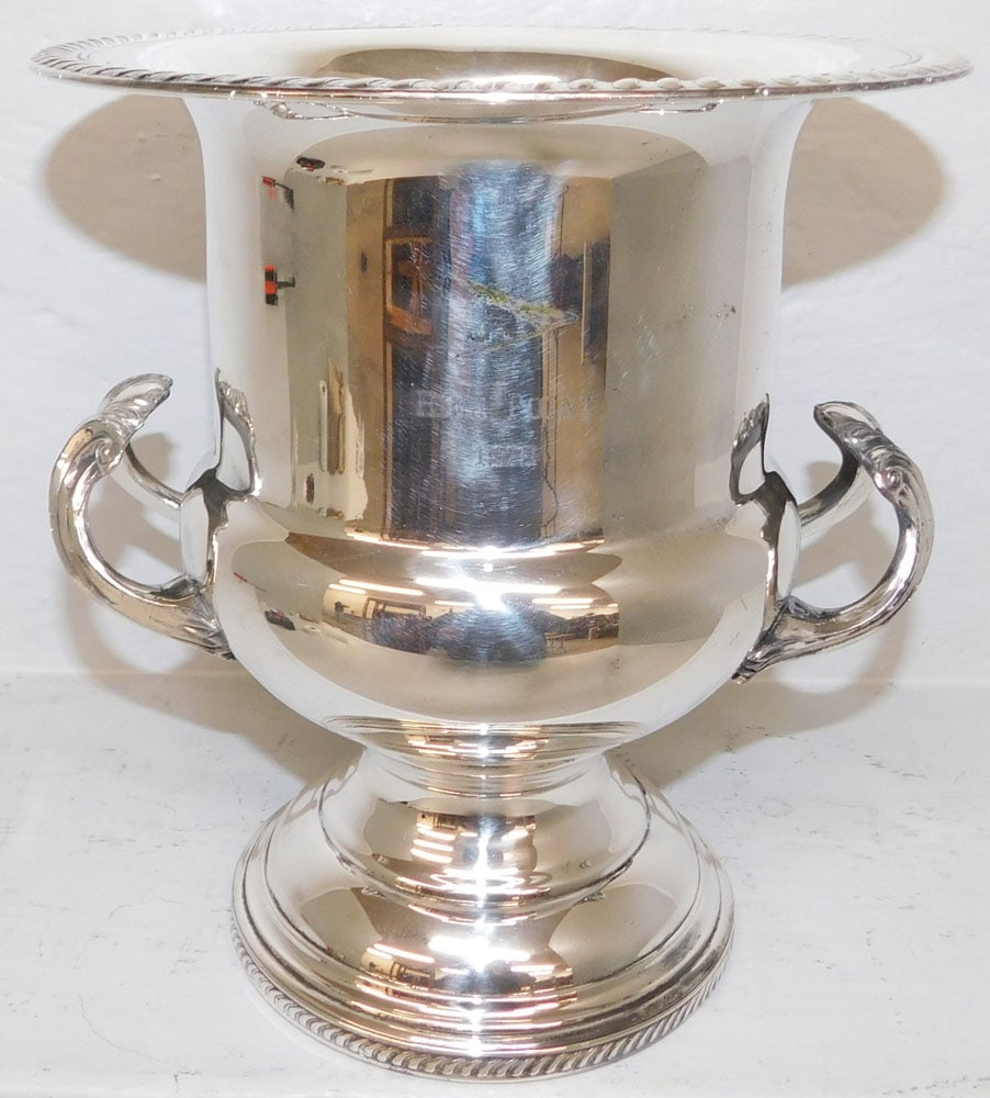 Silverplated Champagne Bucket Engraved 'High Point 1970' (1 of 4)