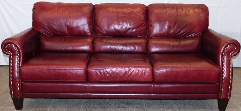Leather Upholstered Sofa (1 of 4)