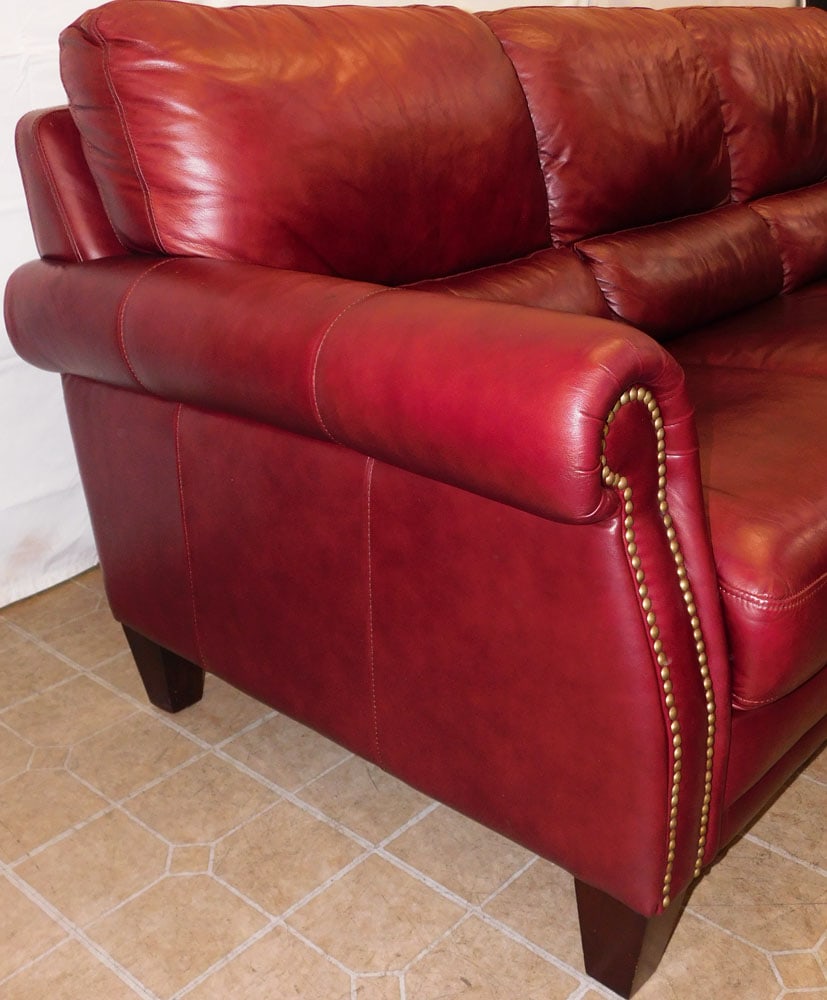 Leather Upholstered Sofa - 2