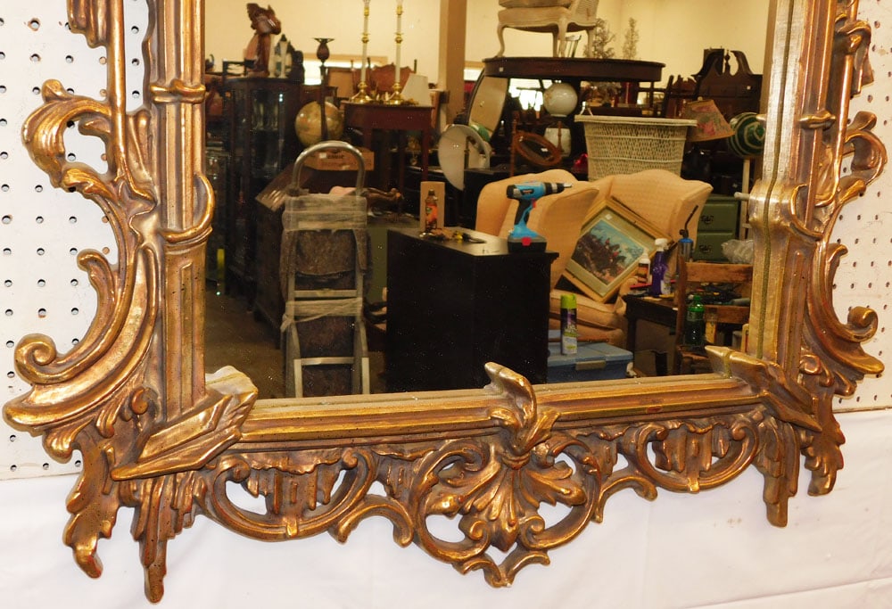 Ornate Gilded Frame Mirror - 3