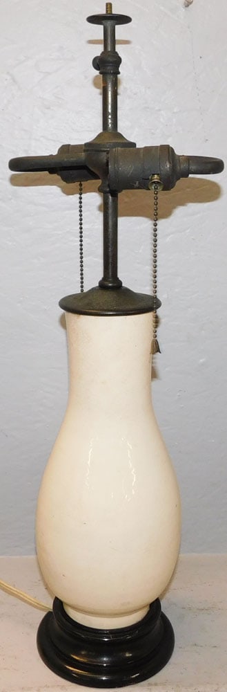 Antique Celadon Vase Made Into Lamp (1 of 3)
