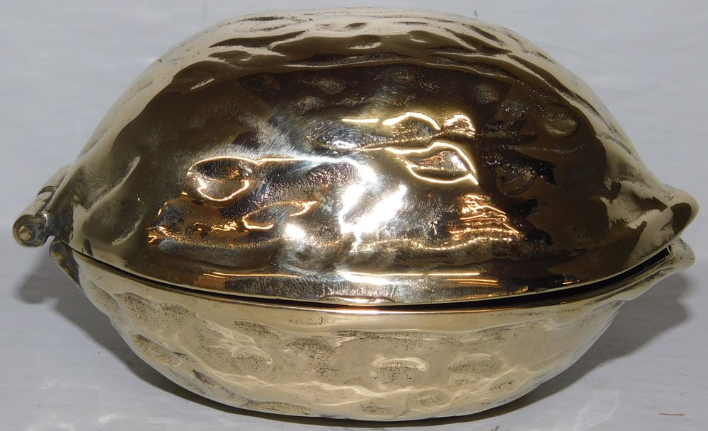 Brass Walnut Form Nut Cracker (1 of 4)