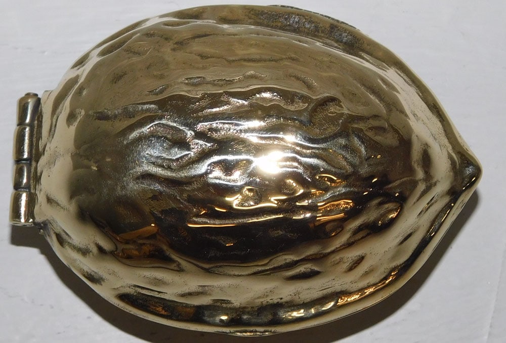 Brass Walnut Form Nut Cracker - 2