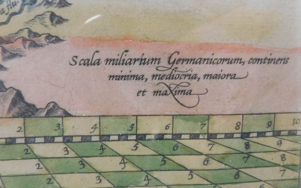 Framed Hand Colored French Map - 3