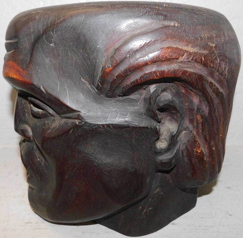 Carved Ebony Bust - 3