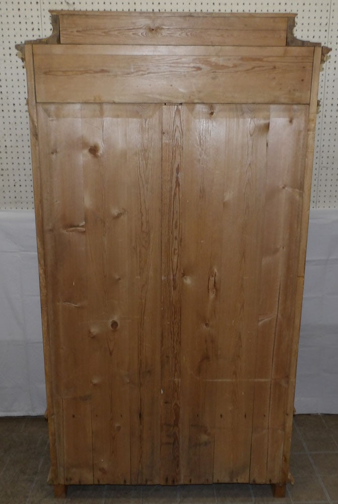 Antique Bleached Pine Cabinet - 15