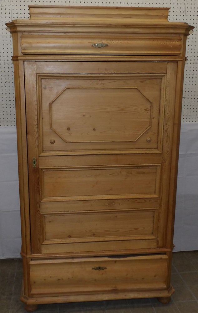Antique Bleached Pine Cabinet (1 of 15)