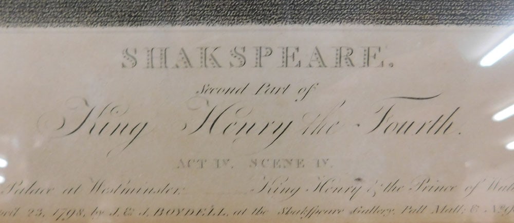 Framed Engraving " Shakespeare" - 3