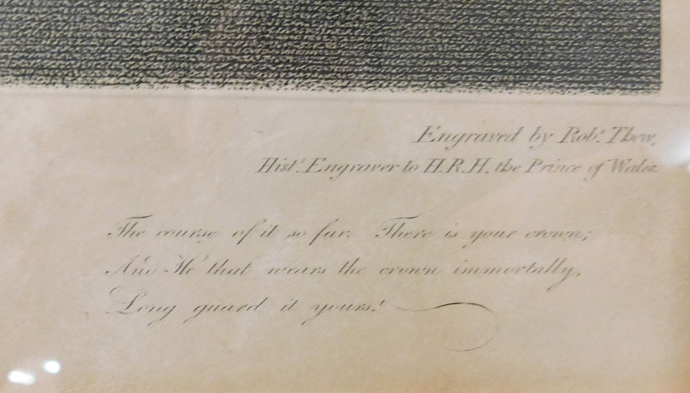 Framed Engraving " Shakespeare" - 4