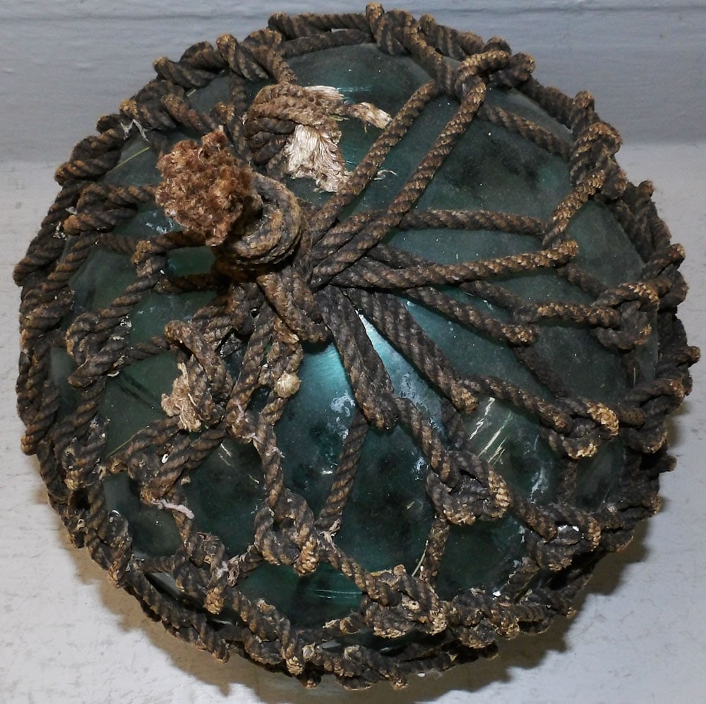 Antique Hand Blown Glass Float - 2