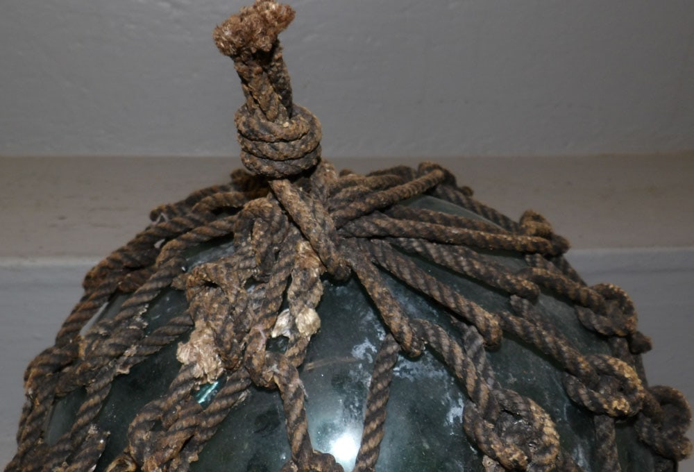 Antique Hand Blown Glass Float - 4